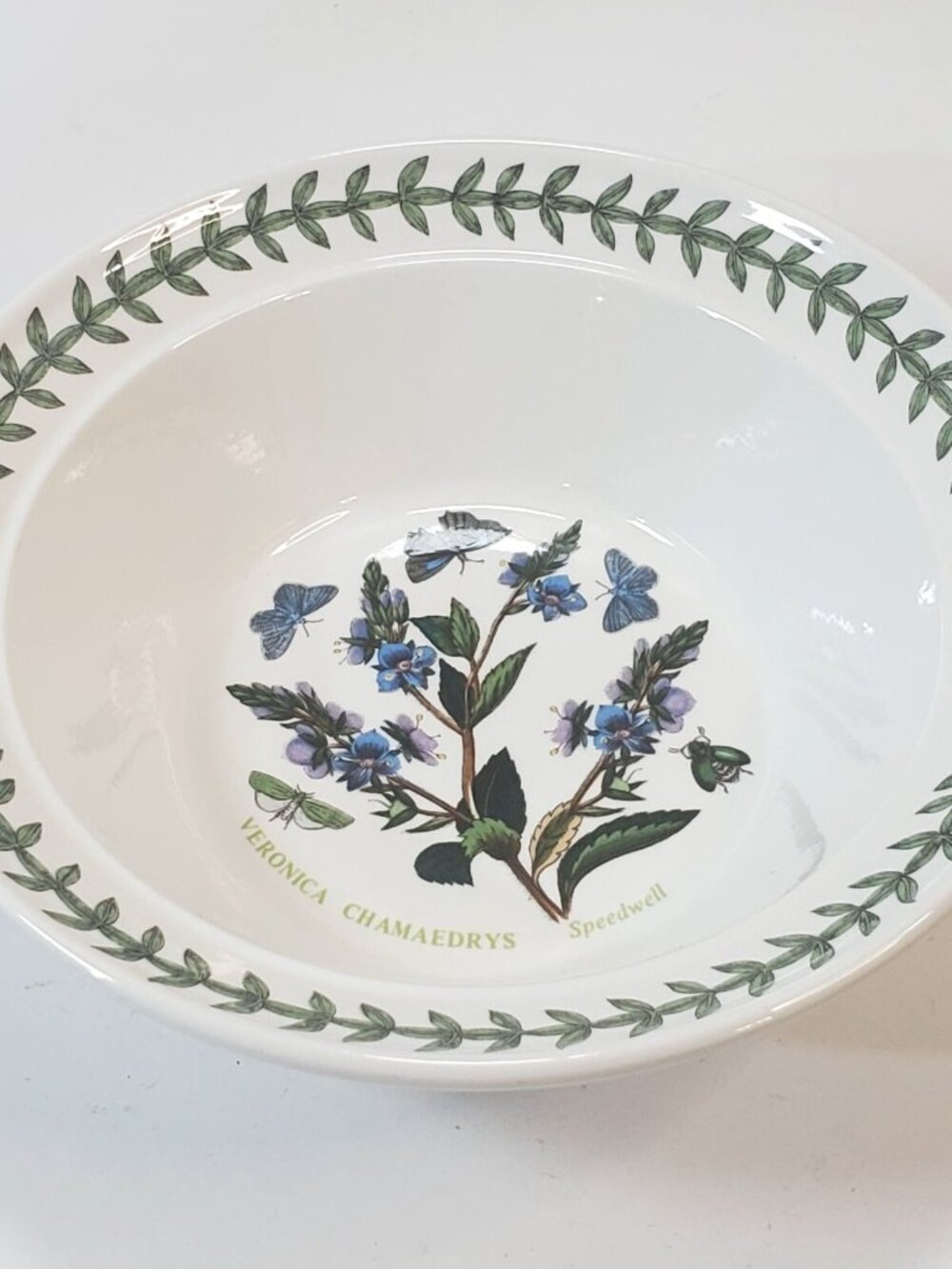 Vtg 1972 Portmeirion Botanic Garden Floral Veronica Chamaedrys Soup Cereal Bowl